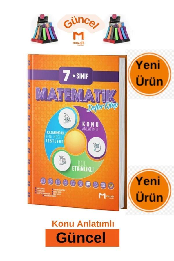 Mozaik 7.Sınıf Matematik Konu Anlatım Etkinlikli Defter Kitap-Soru Bankası Seti+Kalemlik - Mozaik Yayınları - Image 1