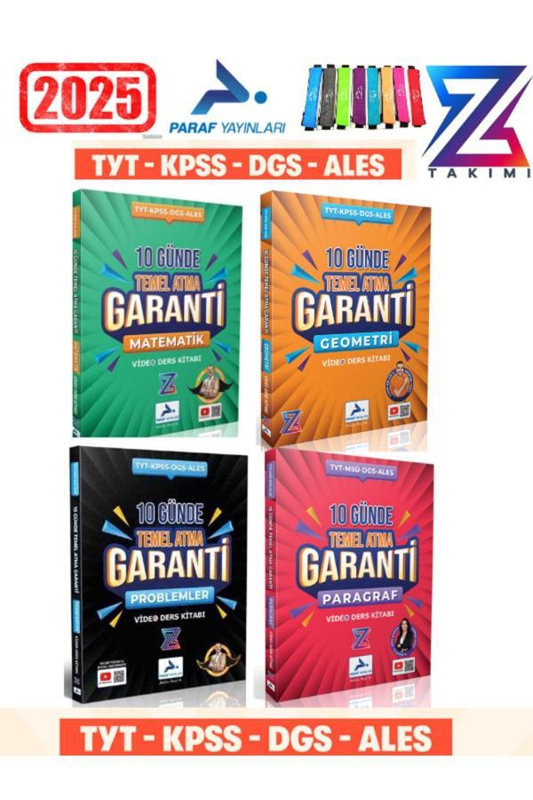 Paraf Z Takım Mat-Geo-Problem-Paragraf 10 Günde Temel Atma Garanti Video Ders Kitabı+Kalemlik - Paraf Yayınları - Image 1