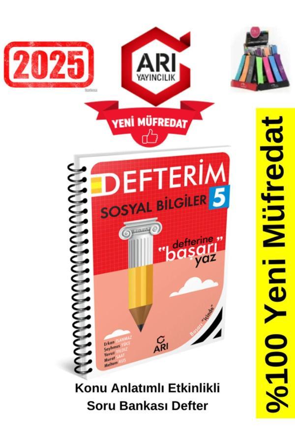 Arı Yayınları 2025 5.Sınıf Sosyalimo Sosyal Bilgiler Konu Anlatımlı Etkinlik Defter+Kalemlik - Arı Yayıncılık - Image 1