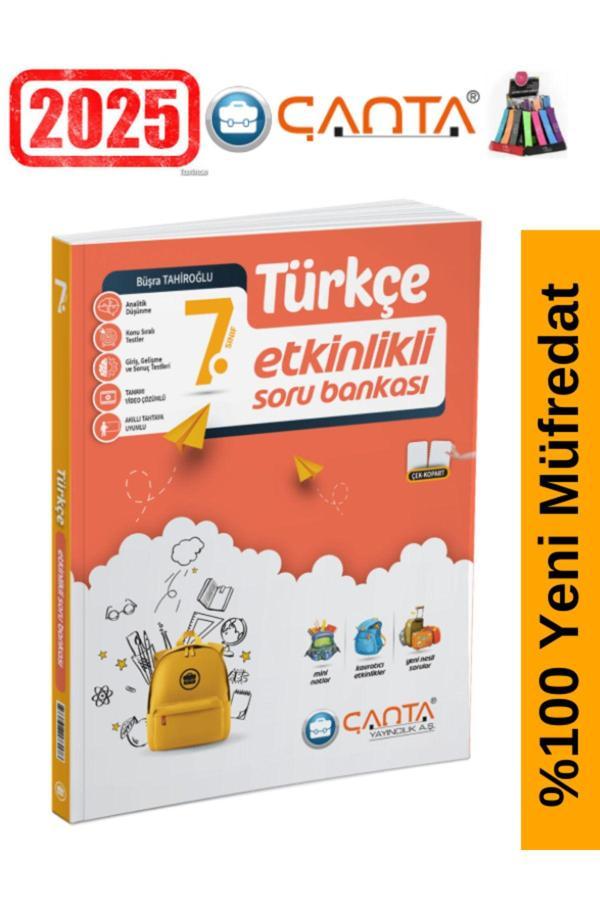 Çanta Yayınları 7.Sınıf Türkçe Video Çözümlü Etkinlikli Soru Bankası+Kalemlik - Çanta Yayınları - Image 1
