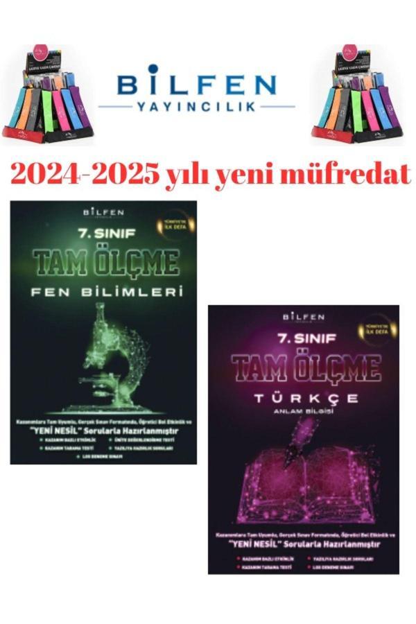 Güncel 7.Sınıf Tam Ölçme Türkçe-Fen Bilimleri Soru Bankası Seti+Kalemlik - Bilfen Yayınları - Image 1