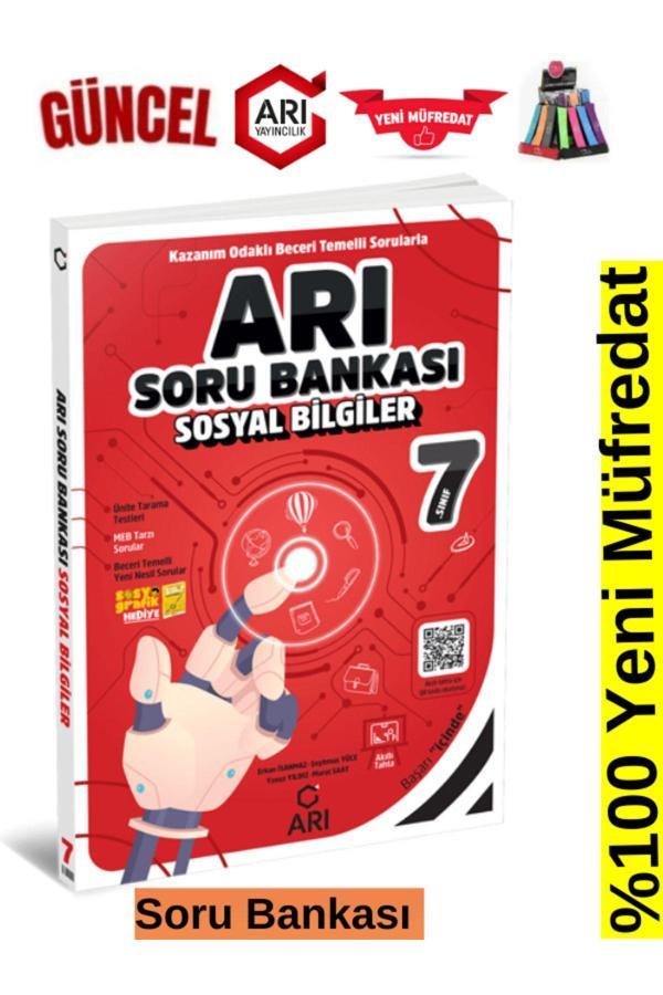 Arı Yayınları Güncel 7.Sınıf Sosyal Soru Bankası +Kalemlik - Arı Yayıncılık - Image 1
