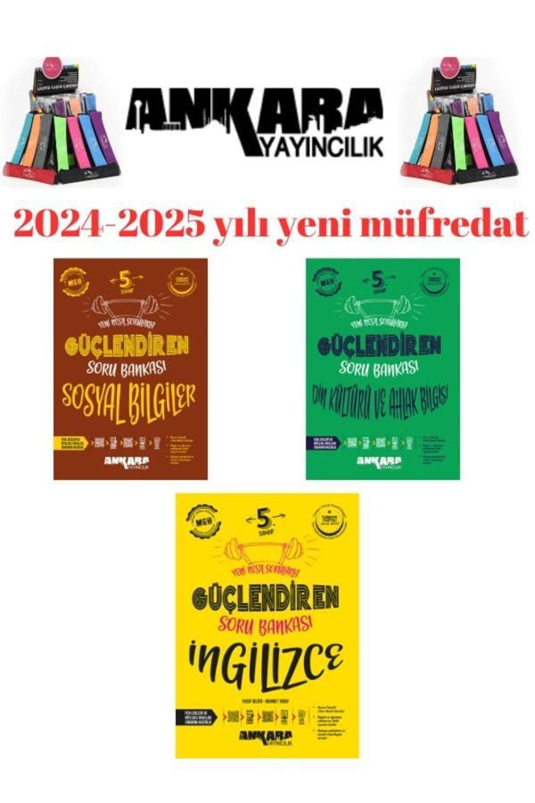 Ankara 5.Sınıf Din Kültürü-Sosyal-İngilizce  %100 Yeni Müfredat Soru Bankası+Kalemlik - Ankara Yayıncılık - Image 1