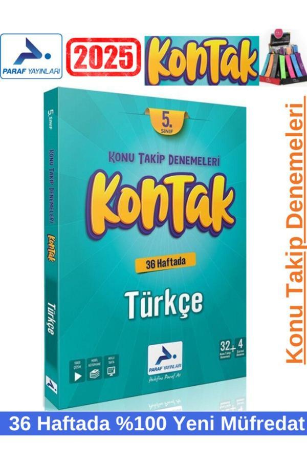 Paraf yayınları 2025 Kontak Türkçe Kontak Deneme Seti+Kalemlik(36 Hafta) - Paraf Yayınları - Image 1