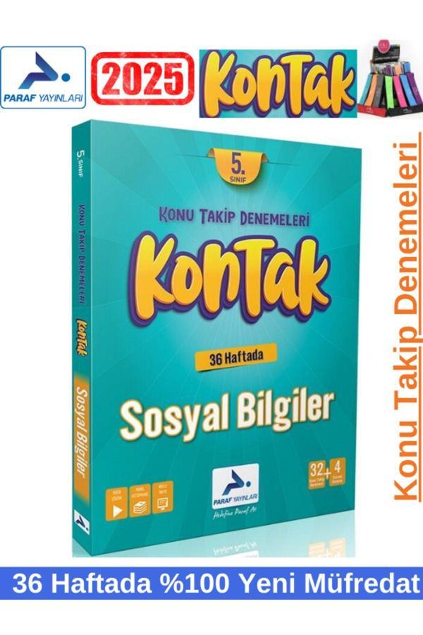 Paraf yayınları 2025 Kontak Sosyal Kontak Deneme Seti+Kalemlik(36 Hafta) - Paraf Yayınları - Image 1