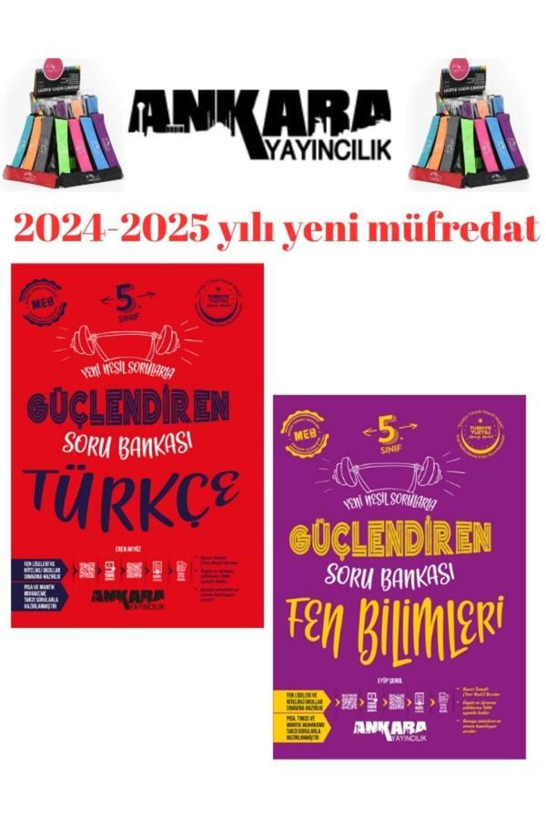 2025 5.Sınıf Fen Bilimleri-Türkçe - %100 Yeni Müfredat Soru Bankası+Kalemlik - Ankara Yayıncılık - Image 1