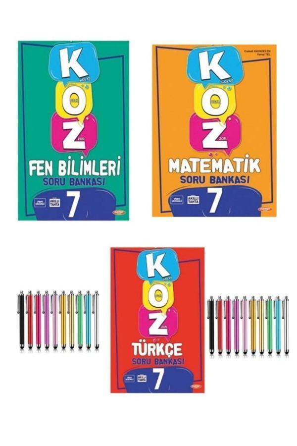 2024 Kurmay Gama 7.Sınıf Koz Türkçe-Matematik-Fen Soru Bankası Seti+Dokunmatik Kalem - Fenomen Yayıncılık - Image 1