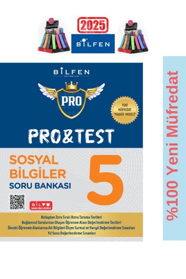 Güncel Protest 5.Sınıf %100 Yeni Müfredat Sosyal Soru Bankası Seti+Kalemlik - Bilfen Yayınları - Image 1