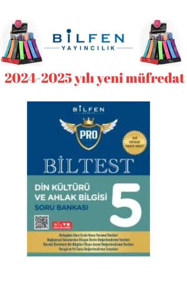 2025 5.Sınıf Biltest Din Kültürü  %100 Yeni Müfredat Soru Bankası+Kalemlik - Bilfen Yayınları - Image 1