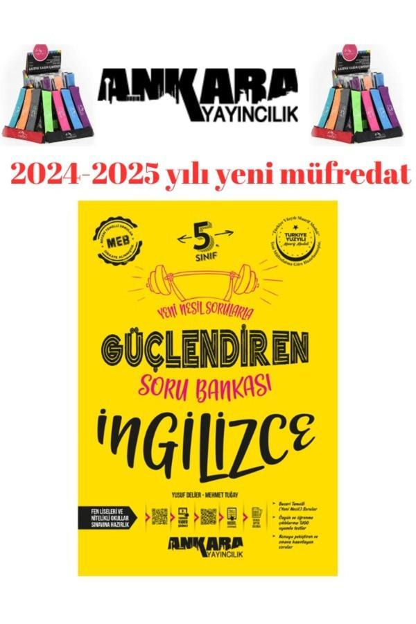 2025 5.Sınıf İngilizce %100 Yeni Müfredat Soru Bankası+Kalemlik - Ankara Yayıncılık - Image 1