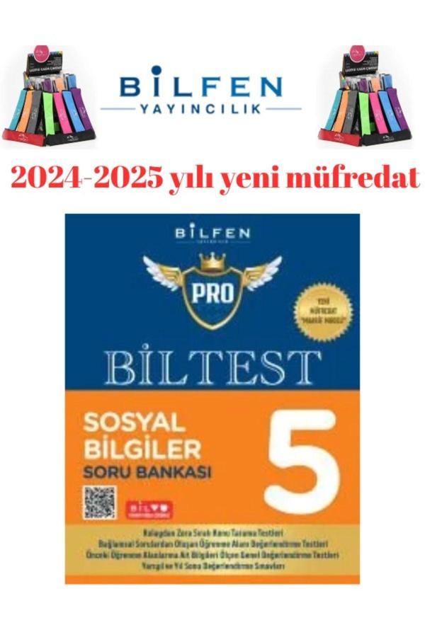 2025 5.Sınıf Biltest Sosyal   %100 Yeni Müfredat Soru Bankası+Kalemlik - Bilfen Yayınları - Image 1