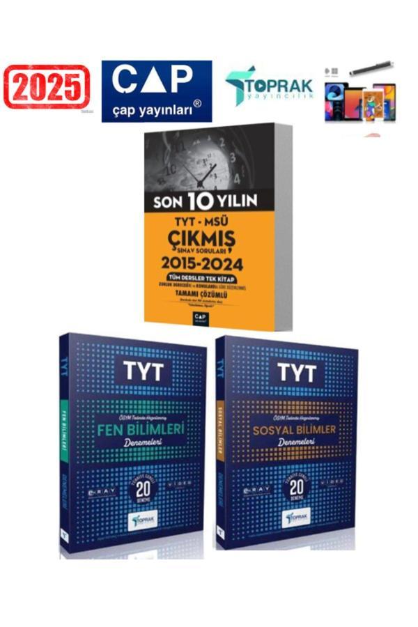 Çap Tyt-Msü 10 Yıl Çıkmış Sorular+Toprak Tyt Fen-Sosyal Deneme Seti+Android Kalem - Çap Yayınları - Image 1