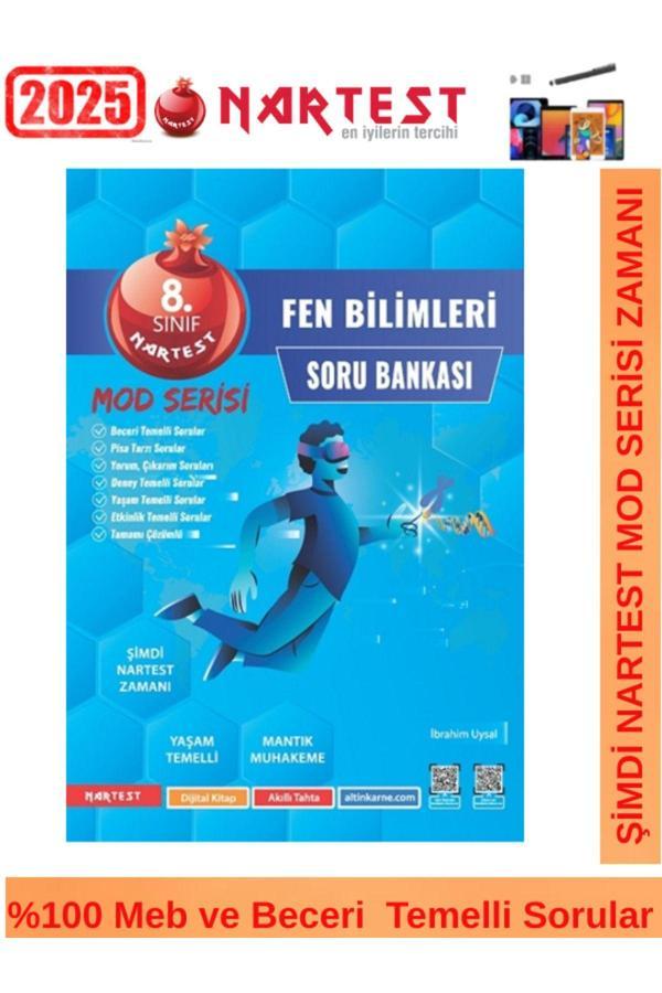 Nartest 2025 8.Sınıf Mod Serisi Fen Bilimleri Video Çözümlü Soru Bankası+Android Kalem - Nartest Yayınevi - Image 1