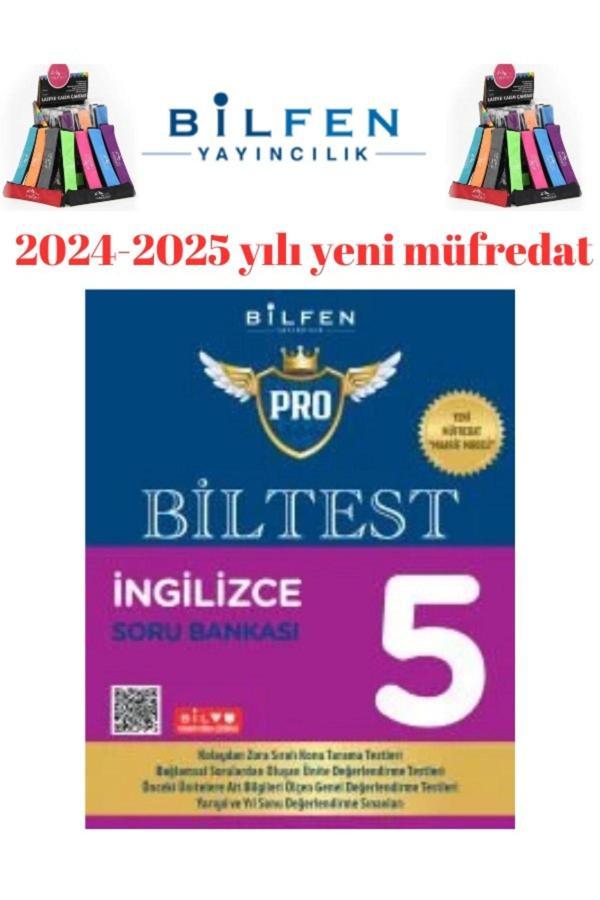 2025 5.Sınıf Biltest İngilizce  %100 Yeni Müfredat Soru Bankası+Kalemlik - Bilfen Yayınları - Image 1