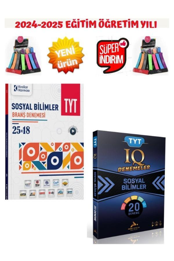 Krallar Karması Tyt Sosyal Bilimler 25x18 Deneme+Paraf IQ Tyt Sosyal 20 Deneme+Kalemlik - Paraf Yayınları - Image 1