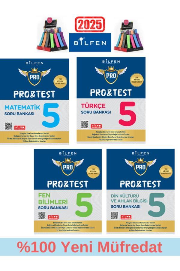 Güncel Protest 5.Sınıf %100 Yeni Mat-Türkçe-Fen-Din Soru Bankası Seti+Kalemlik - Bilfen Yayınları - Image 1