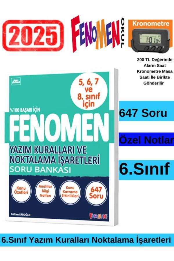 2025 6.Sınıf  Yazım Kuralları ve Noktalama İşaretleri(647 Soru)+Kronometre - Fenomen Yayıncılık - Image 1