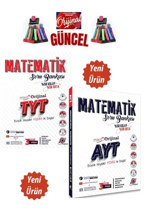 Güncel Mikro Orijinal Tyt-Ayt Matematik Video Çözümlü Soru Bankası+Cambridge Kalemlik - Orijinal Yayınları - Image 1