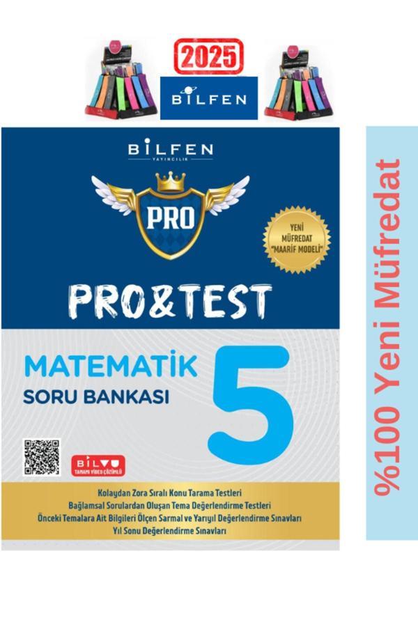 Güncel Protest 5.Sınıf %100 Yeni Müfredat Matematik Soru Bankası Seti+Kalemlik - Bilfen Yayınları - Image 1