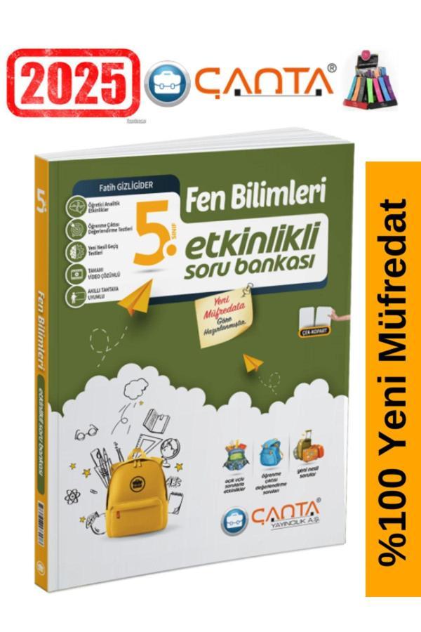 Çanta Yayınları 5.Sınıf Fen Bilimleri  Video Çözümlü Etkinlikli Soru Bankası+Kalemlik - Çanta Yayınları - Image 1