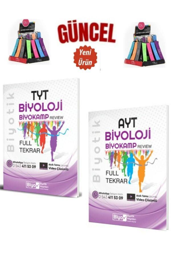 Tyt-Ayt Biyoloji Full Tekrar Biyokamp Revıew Video Çözümlü Soru Bankası Seti+Kalemlik - Biyotik Yayınları - Image 1
