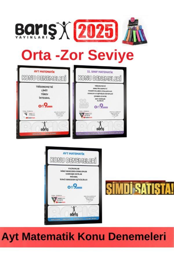 Barış Çelenk Ayt Matematik Konu Denemeleri+11.Sınıf Ayt Konu Deneme Seti(3 Kitap)+Kalemlik - Barış Çelenk - Image 1