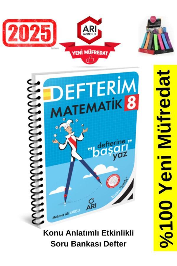 Arı Yayınları 2025 8.Sınıf Matematik Konu Anlatımlı Etkinlik Soru Bankası+Kalemlik - Arı Yayıncılık - Image 1