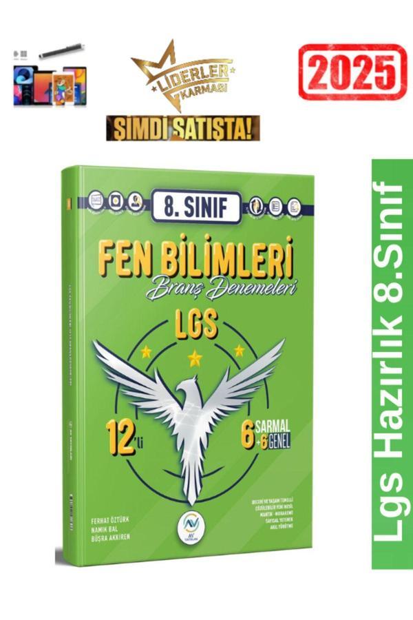 AV YAYINLARI 8.Sınıf Fen Bilimleri 12 li Branş Deneme+Android Kalem - Kafa Dengi - Image 1