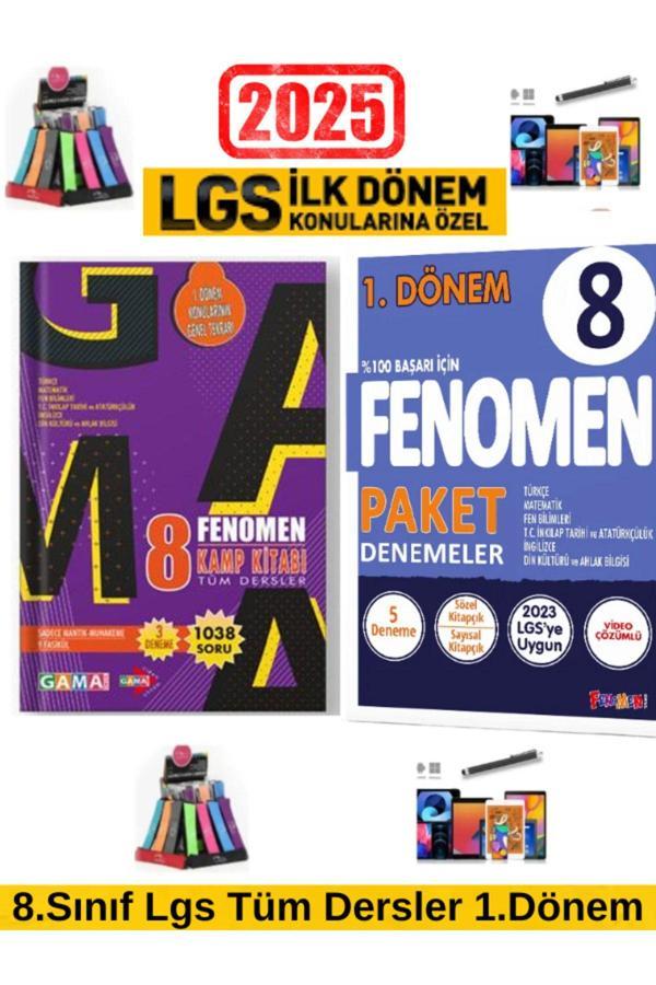 2025 Lgs 1.Dönem Tüm Dersler Genel Kamp Tekrar+Fenomen 1.Dönem 8 Adet Paket Deneme - Fenomen Yayıncılık - Image 1
