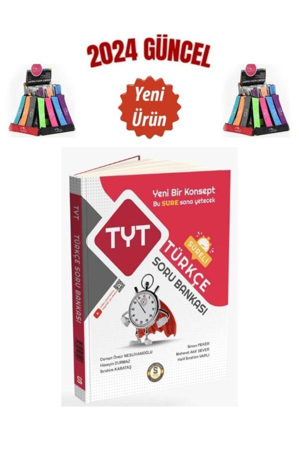 2024 güncel Süre Yayınları 2024 TYT Türkçe Süreli Video Çözümlü Soru Bankası+Kalemlik - Süre Yayınevi - Image 1