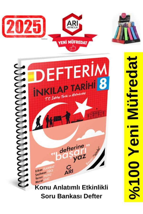 Arı Yayınları 2025 8.Sınıf  İnkılap Tarihi Konu Anlatımlı Etkinlik Soru Bankası+Kalemlik - Arı Yayıncılık - Image 1