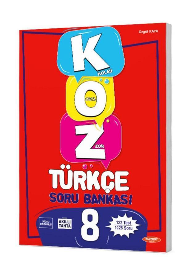 Kurmay Elt Yayınları 8.Sınıf Koz Serisi Türkçe Soru Bankası Kolay-Orta-Zor - Kurmay Elt Yayınları - Image 1