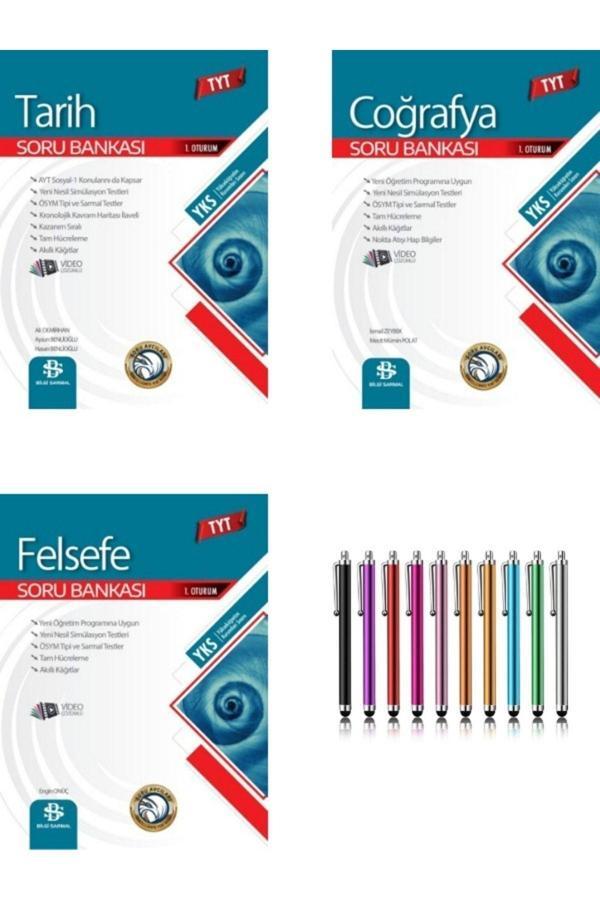 Güncel Müfredat Video Çözümlü Tyt Tarih-Coğrafya-Felsefe Soru Bankası Seti+Kalem - Bilgi Sarmal Yayınları - Image 1