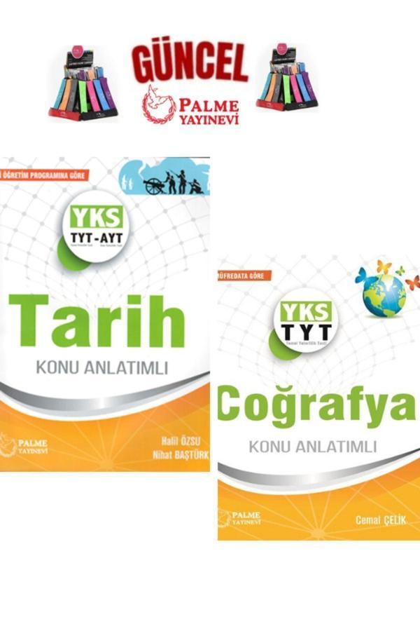 Güncel TytAyt Tarih -Coğrafya Yeni Müfredat Konu Anlatım Kitabı+Kalemlik - Palme Yayınları - Image 1