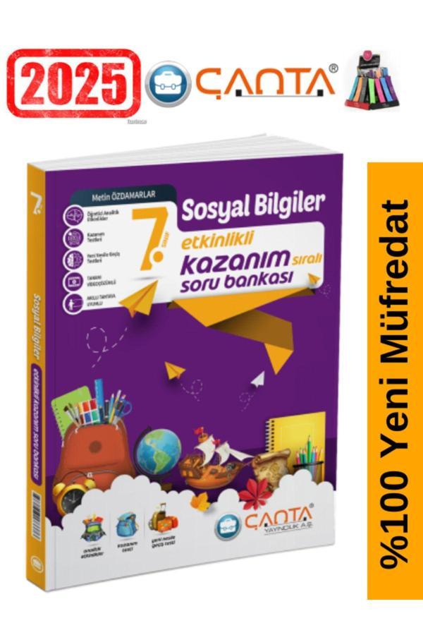 Çanta Yayınları 7.Sınıf Sosyal Bilimler Video Çözümlü Etkinlikli Soru Bankası+Kalemlik - Çanta Yayınları - Image 1