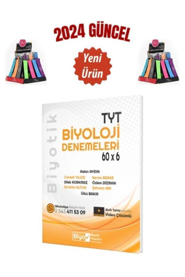 Güncel  TYT Biyoloji Biyotik 60 x 6 Denemeleri+Cambridge Kalemlik - Biyotik Yayınları - Image 1