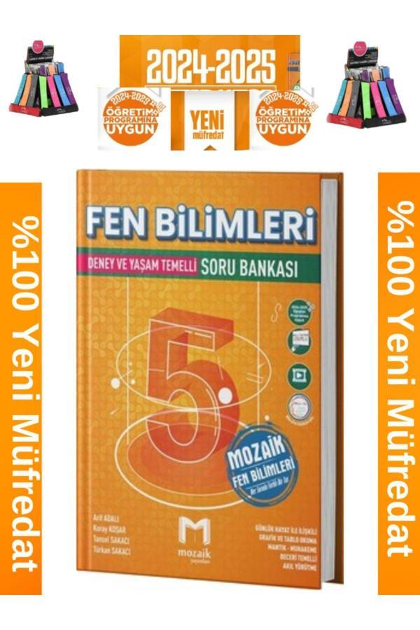 Mozaik Müfredat 5.Sınıf Fen Bilimleri %100 Yeni Müfredat Soru Bankası+Kalemlik - Mozaik Yayınları - Image 1