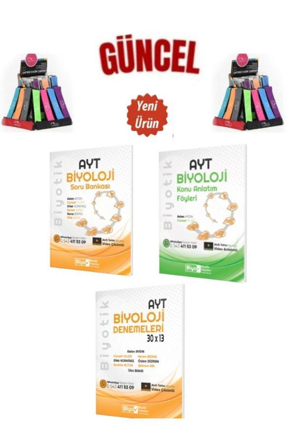 Ayt Biyoloji Video Konu+Ayt Video Soru Bankası+Ayt 30x13 Deneme Seti+Cambridge Kalemlik - Biyotik Yayınları - Image 1