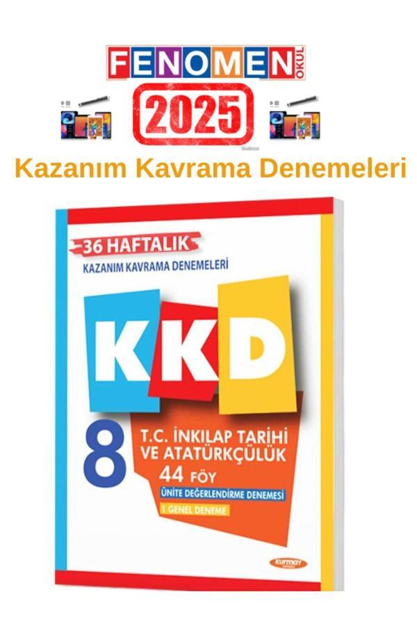 2025 8.Sınıf KKD Inkılap Tarihi 36 Haftalık 44 Föy Kazanım Kavrama Denemesi+Kalem - Fenomen Yayıncılık - Image 1