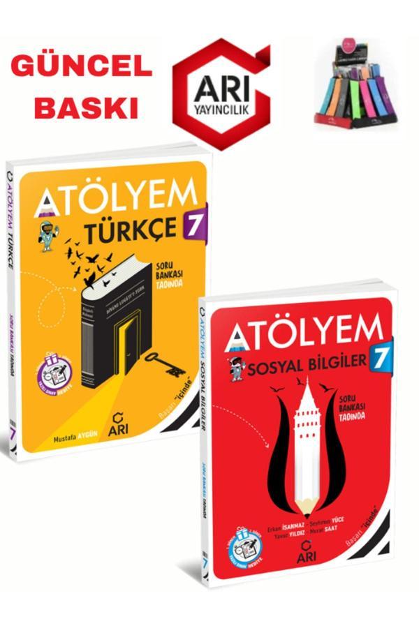 Arı Yayınları Güncel 7.Sınıf Atölyem Türkçe-Sosyal Soru Bankası+Yazılı Eki+Kalemlik - Arı Yayıncılık - Image 1