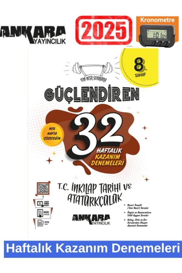 Güçlendiren 2025 8.Sınıf Lgs Kazandıran İnkilap Tarihi 32 Haftalık Branş Deneme +Kronometre - Bilgi Sarmal Yayınları - Image 1