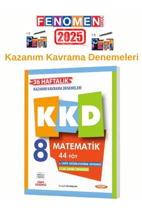 2025 8.Sınıf KKD Matamatik 36 Haftalık 44 Föy Kazanım Kavrama Denemesi+Kalem - Fenomen Yayıncılık - Image 1