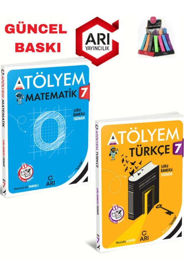 Arı Yayınları Güncel 7.Sınıf Atölyem Matematik-Türkçe Soru Bankası+Yazılı Eki+Kalemlik - Arı Yayıncılık - Image 1