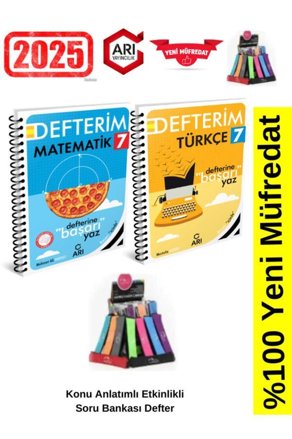 Arı Yayınları 2025 7.Sınıf Matematik-Türkçe Konu Anlatımlı Etkinlik Soru Bankası+Kalemlik - Arı Yayıncılık - Image 1