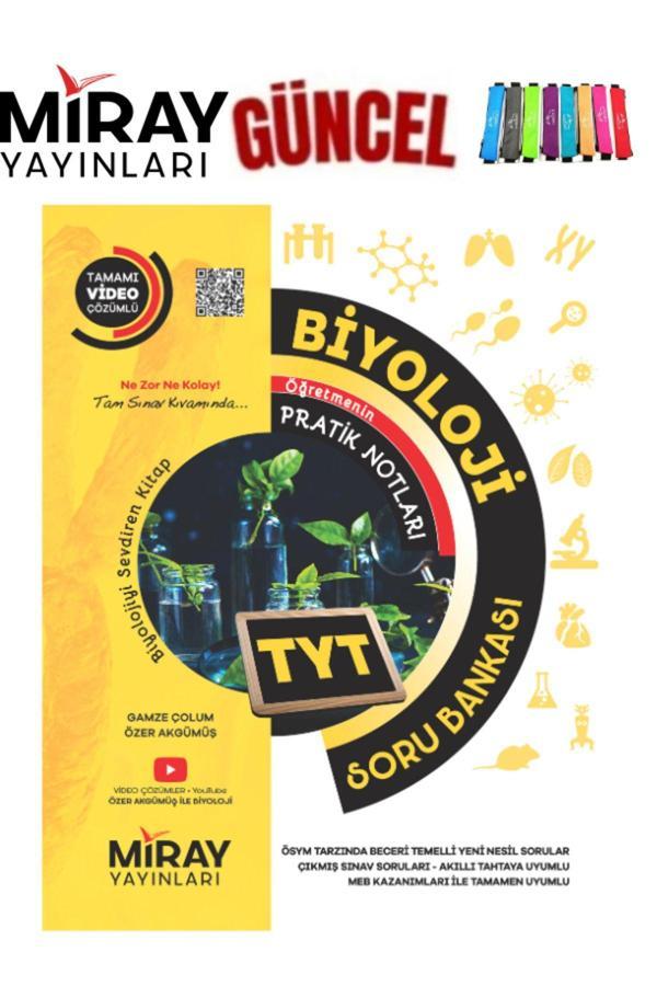Miray Yayınları Güncel  Tyt Biyoloji  Video Çözümlü Soru Bankası+Kalemlik - Miray Yayınları - Image 1