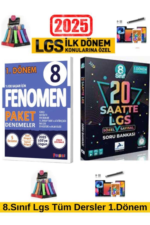 2025 8.Sınıf Lgs 1.Dönem 8 Li Paket Deneme+Paraf Lgs 8.Sınıf 20 Saatte Sayısal-Sözel Soru - Fenomen Yayıncılık - Image 1