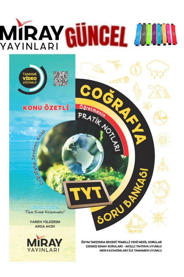 Miray Yayınları Güncel  Tyt Coğrafya  Video Çözümlü Soru Bankası+Kalemlik - Miray Yayınları - Image 1
