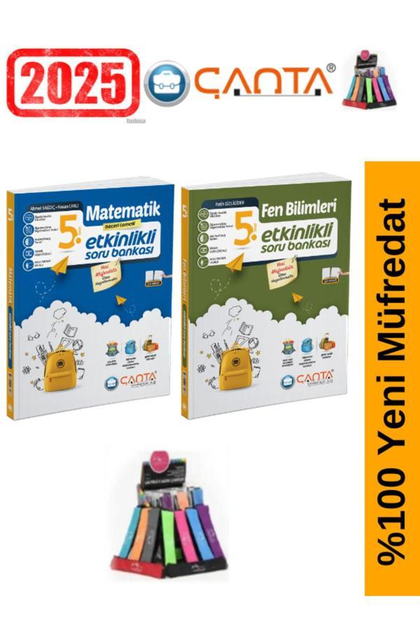 Çanta Yayınları 5.Sınıf Matematik-Fen Video Çözümlü Etkinlikli Soru Bankası+Kalemlik - Çanta Yayınları - Image 1