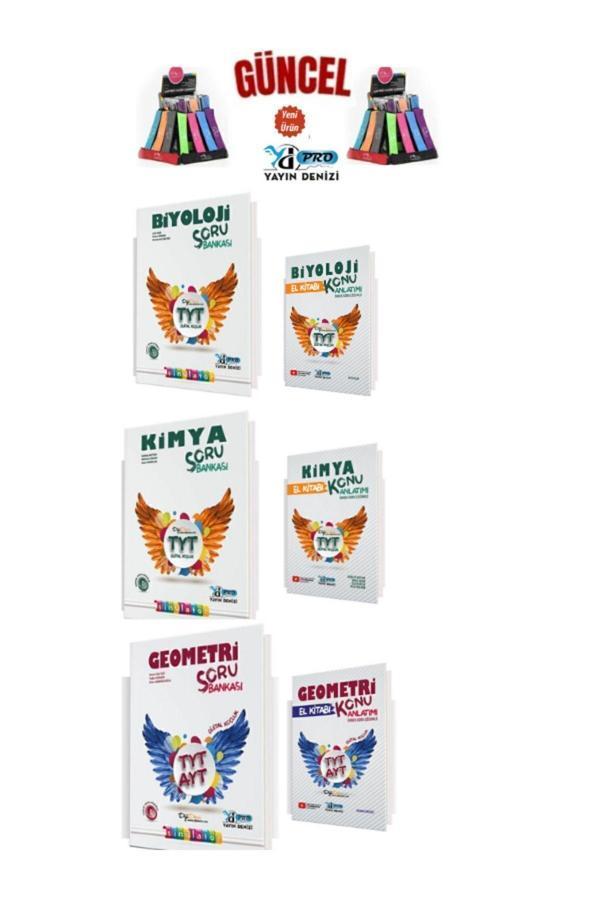 Güncel Tyt Kimya-Biyoloji-TytAyt Geometri Soru Bankası+Konu Anlatımlı  El Kitabı+Kalemlik - Yayın Denizi Yayınları - Image 1