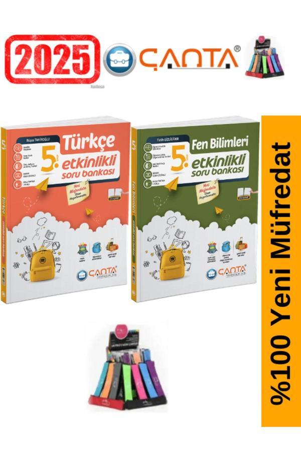 Çanta Yayınları 5.Sınıf Türkçe-Fen Video Çözümlü Etkinlikli Soru Bankası+Kalemlik - Çanta Yayınları - Image 1